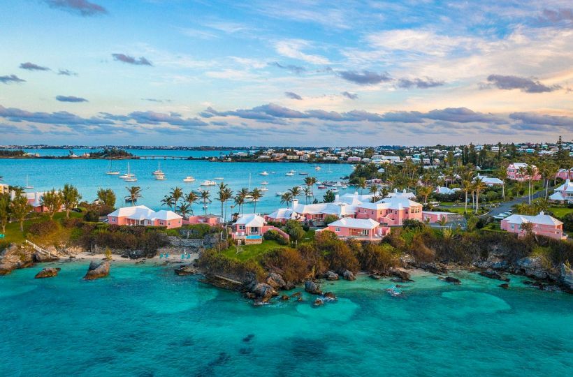 Bermuda coastline and global operating base